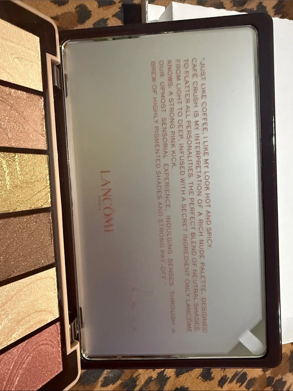 Idôle Café Crush Eyeshadow Palette — Warm Browns & Pink-Gold Shimmers